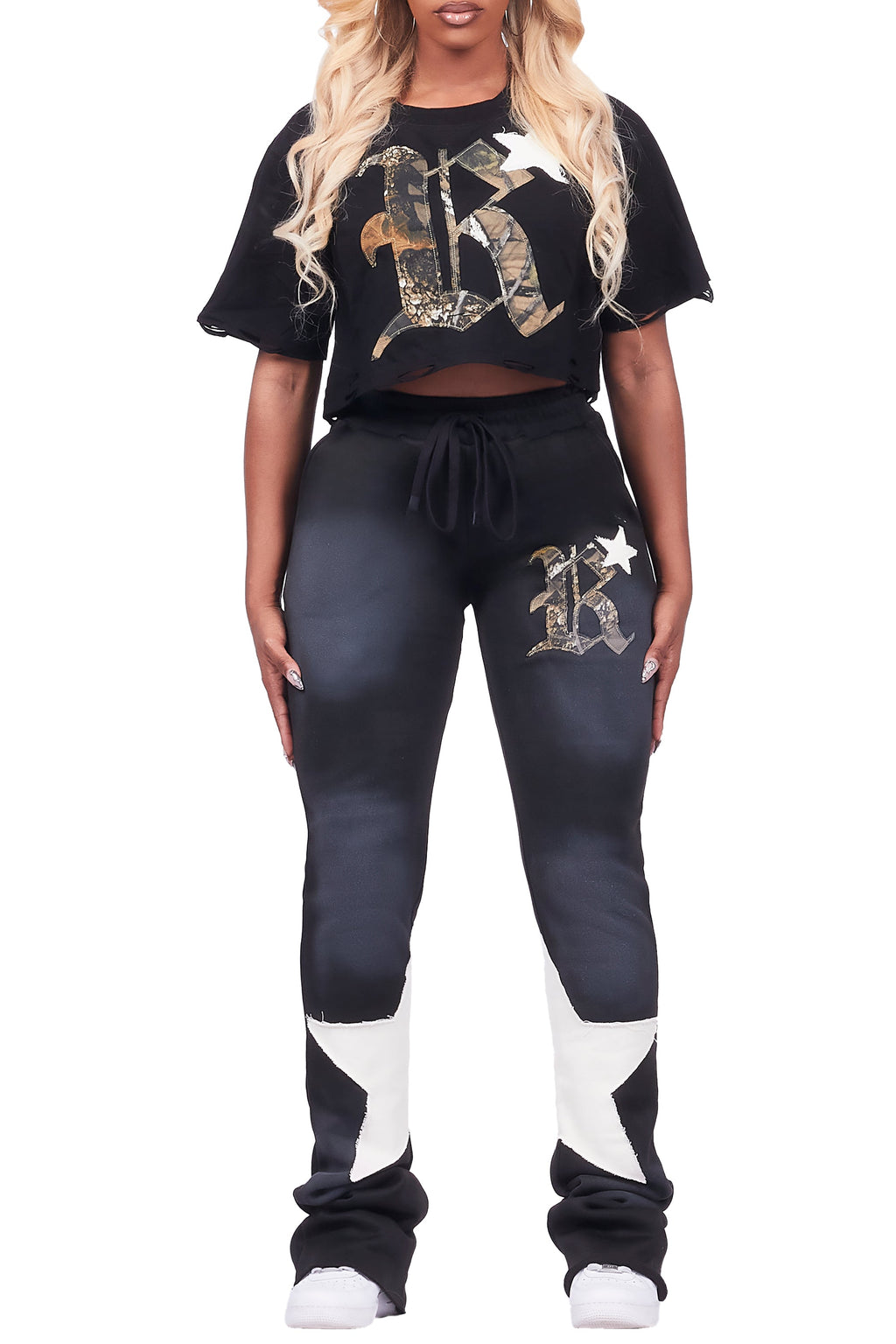 Delgera Black T-Shirt Trackset