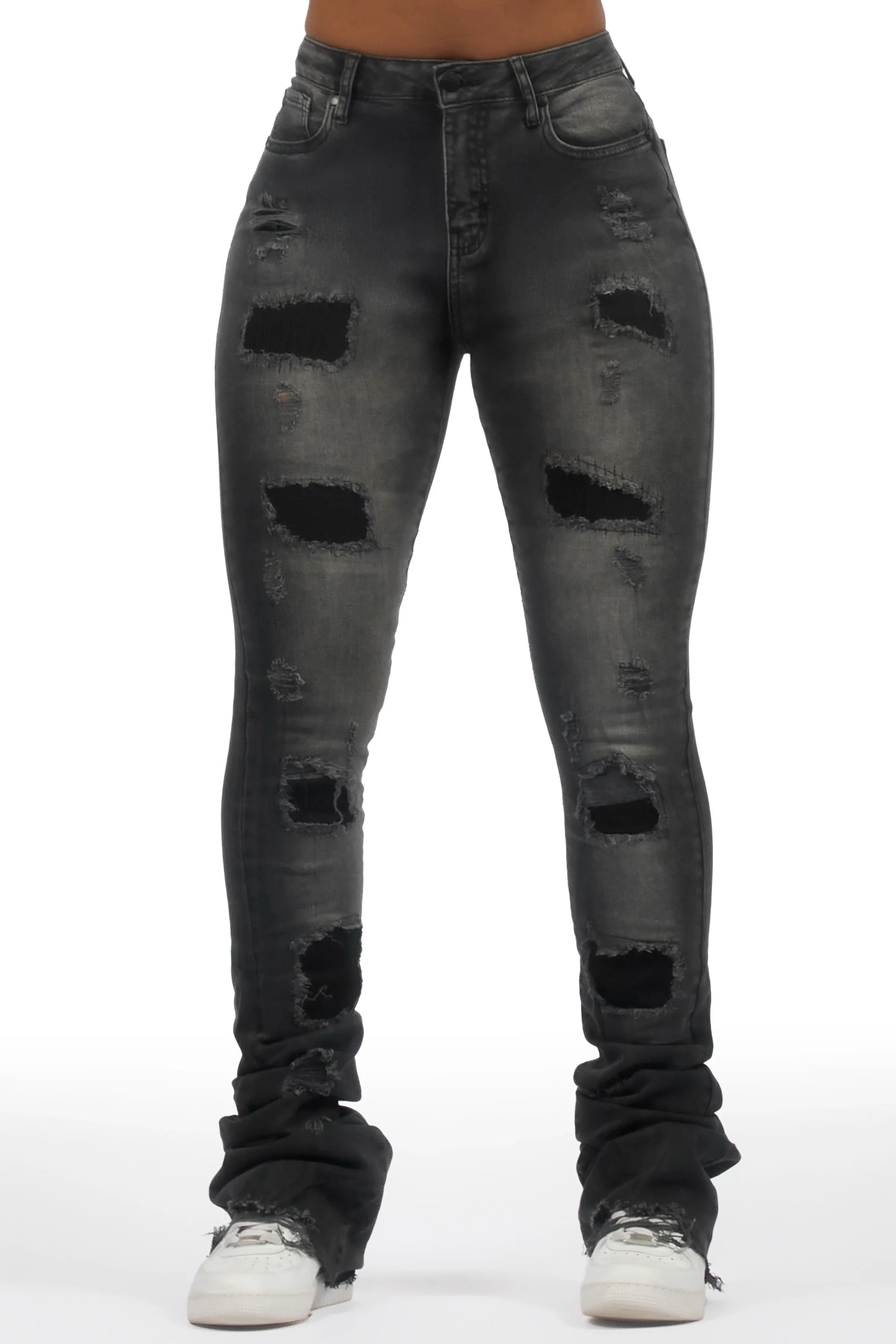 Remy Black Super Stacked Jean
