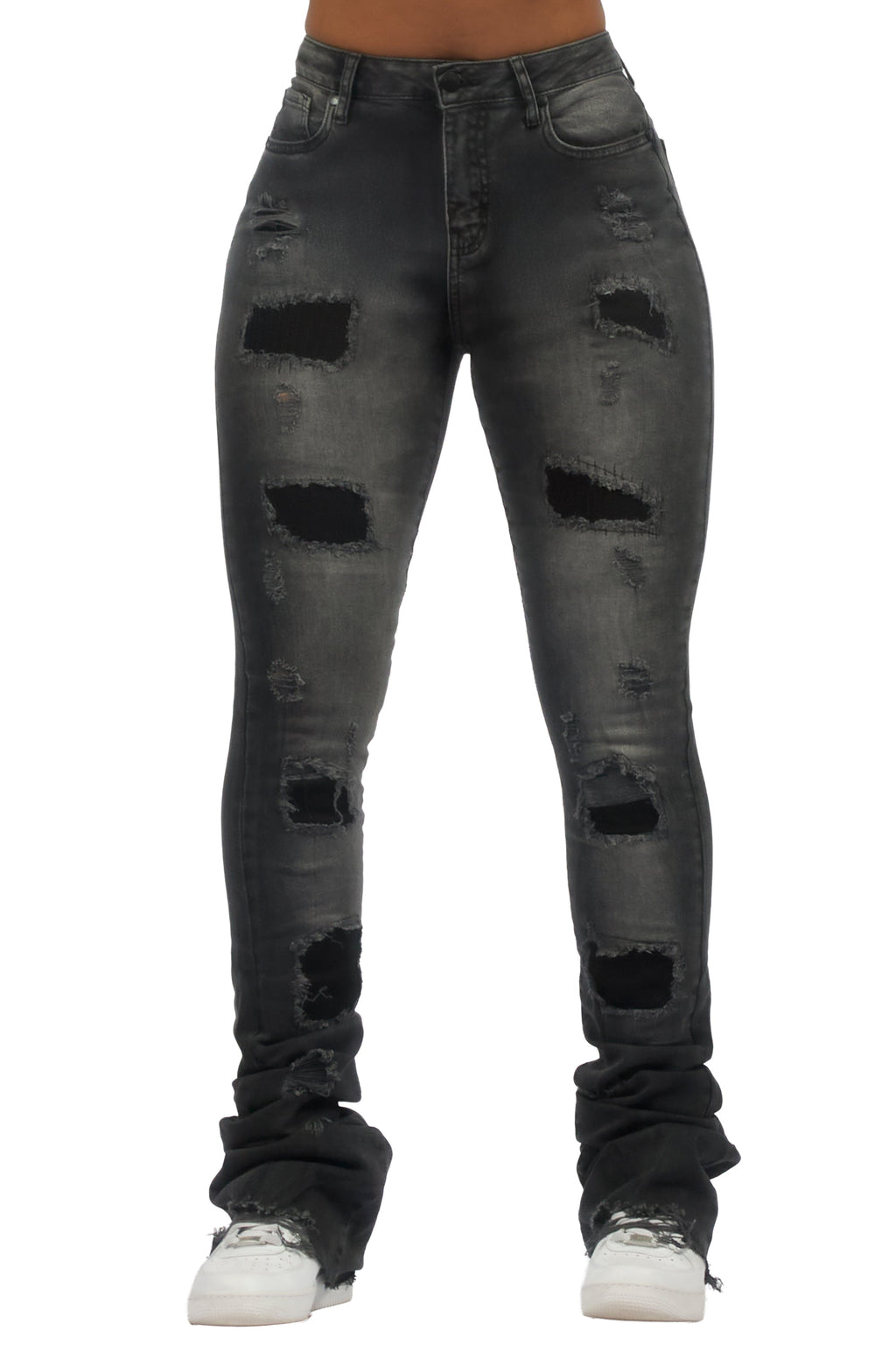 Remy Black Super Stacked Jean