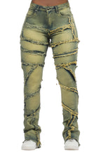 Zytaii Vintage Wash Stacked Flare Jean