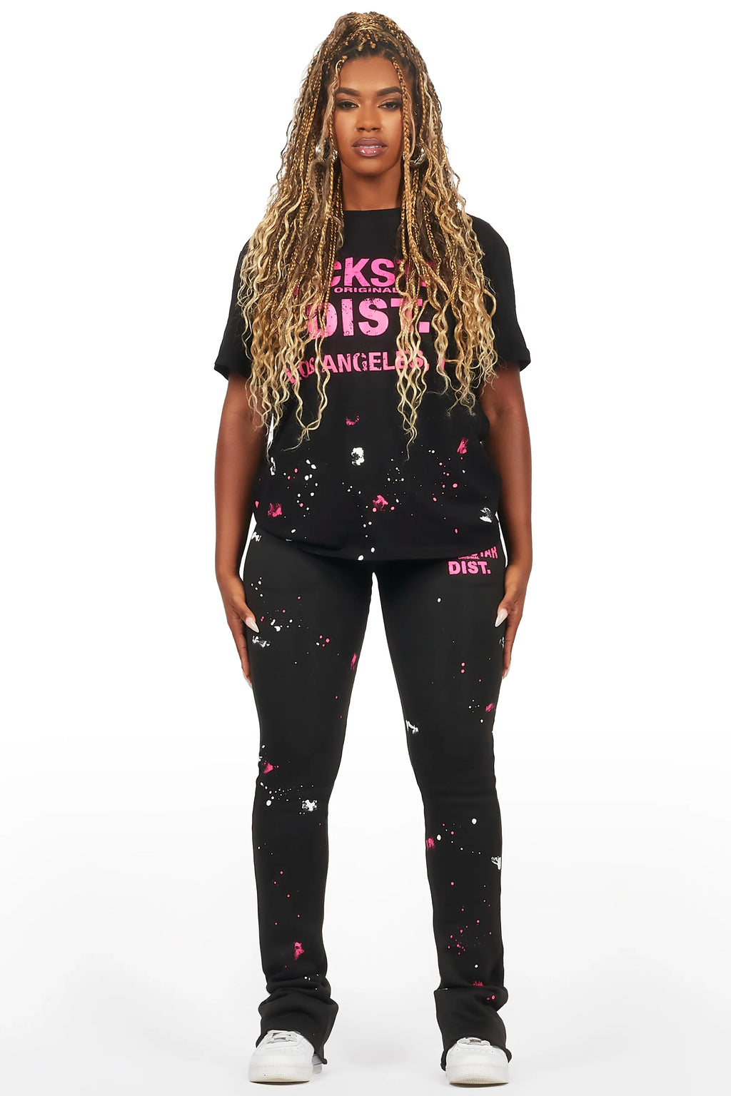 Jalynn Black T-Shirt Trackset