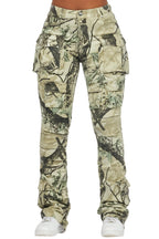 Chabria Tree Camo Stacked Flare Jean