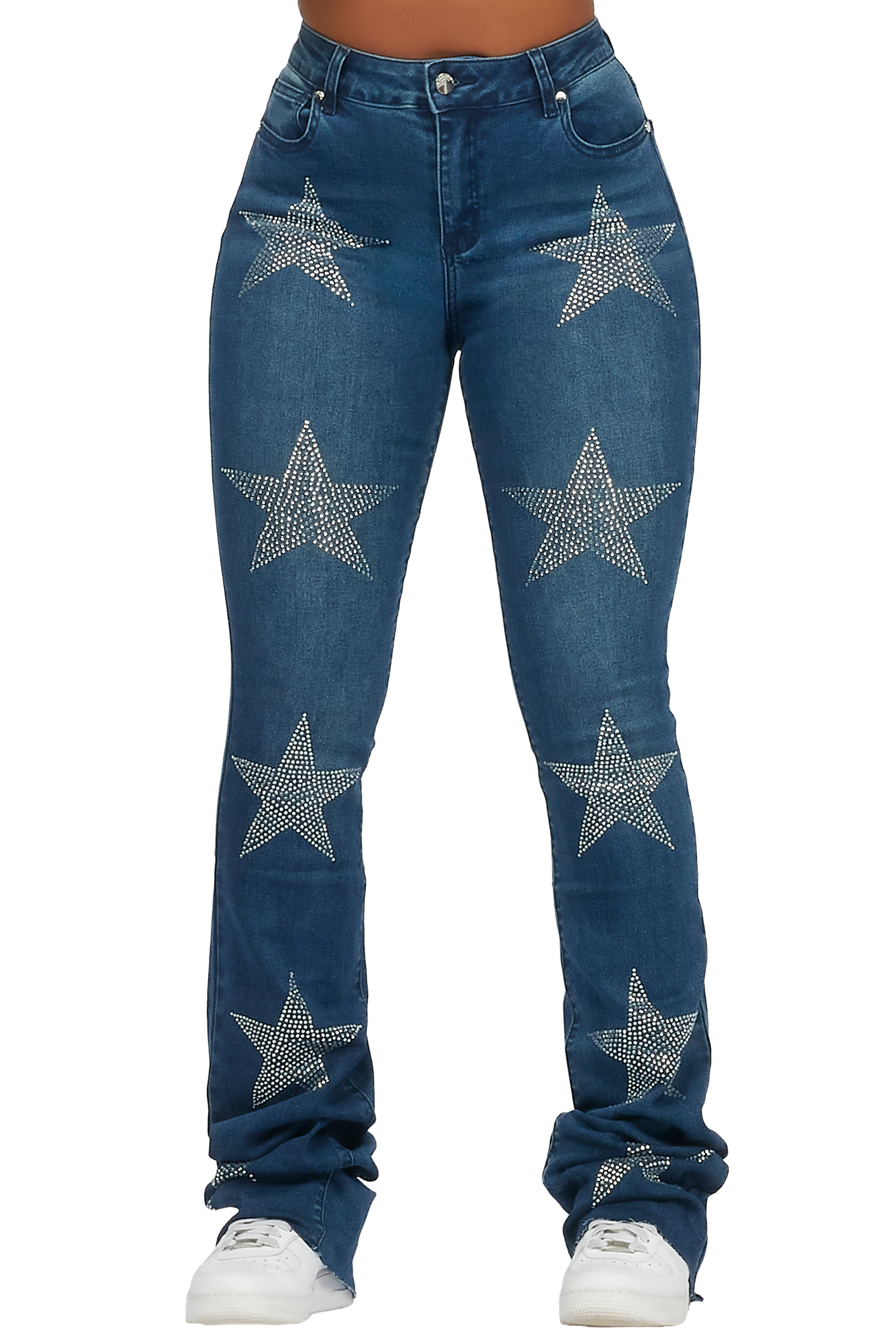 Stargirl Dark Wash Super Stacked Jean