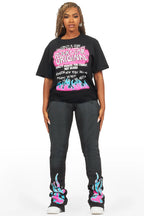 Bridgette Black T-Shirt Trackset