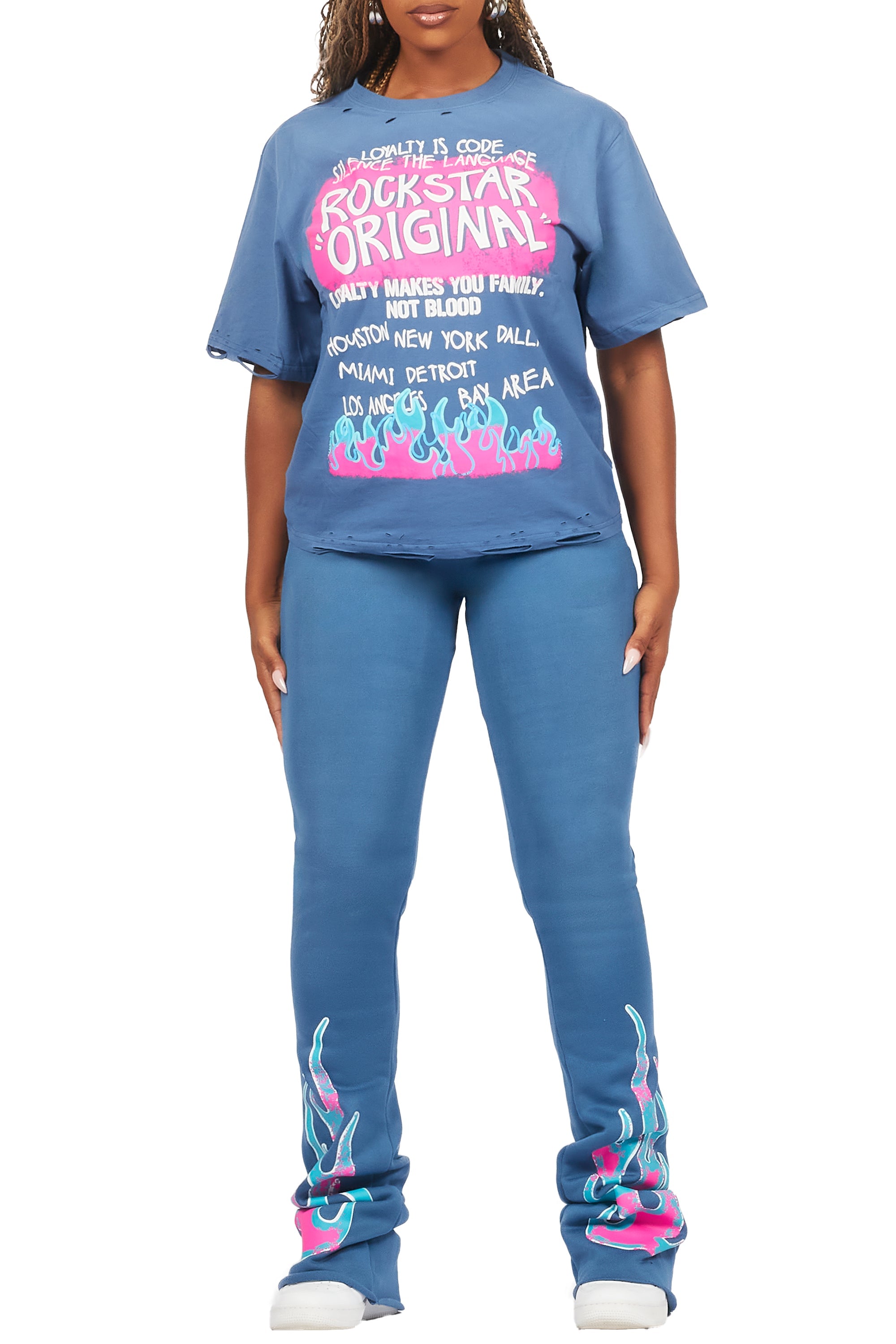 Bridgette Navy T-Shirt Trackset