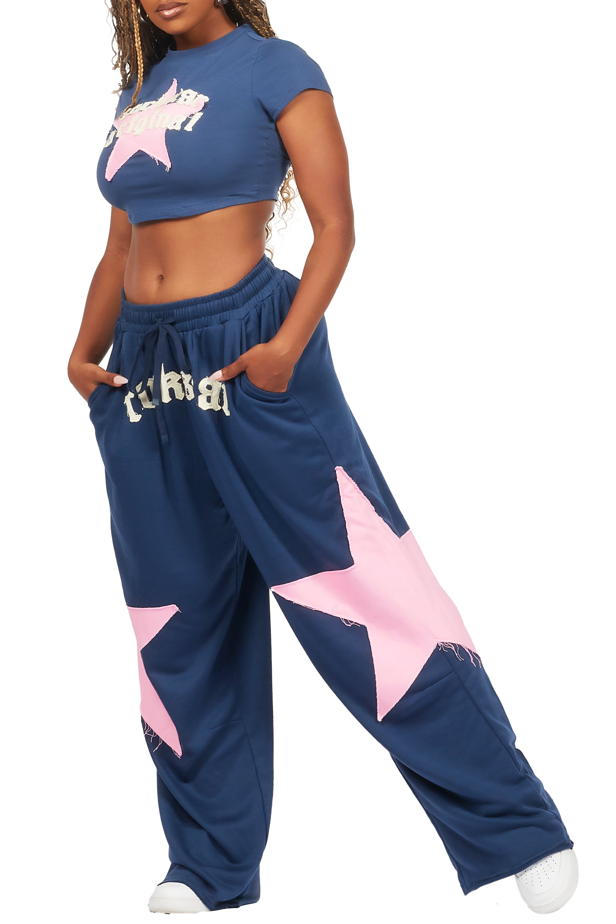 Shelley Navy T-Shirt Trackset