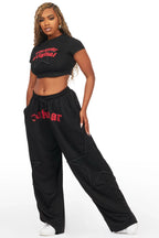 Shelley Black/Red T-Shirt Trackset