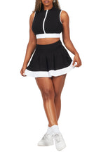 Alaiyh Black/White Skirt Set
