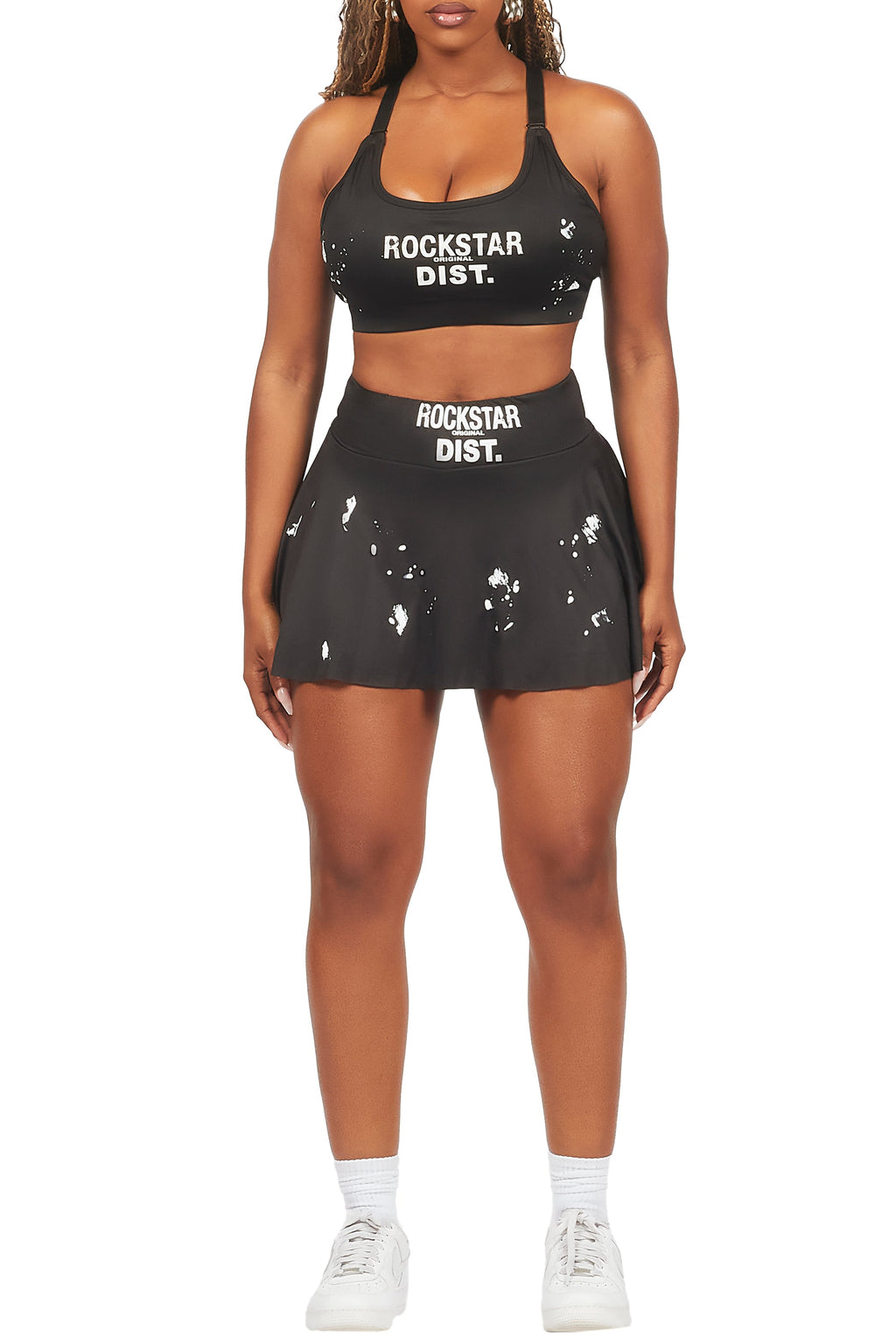 Tiffanie Black Skirt Set