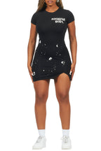 Lajuna Black Mini Dress