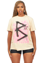 Nahomy Beige Oversized Tee