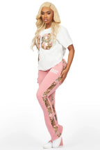 Linnea White/Pink T-Shirt Tapestry Trackset