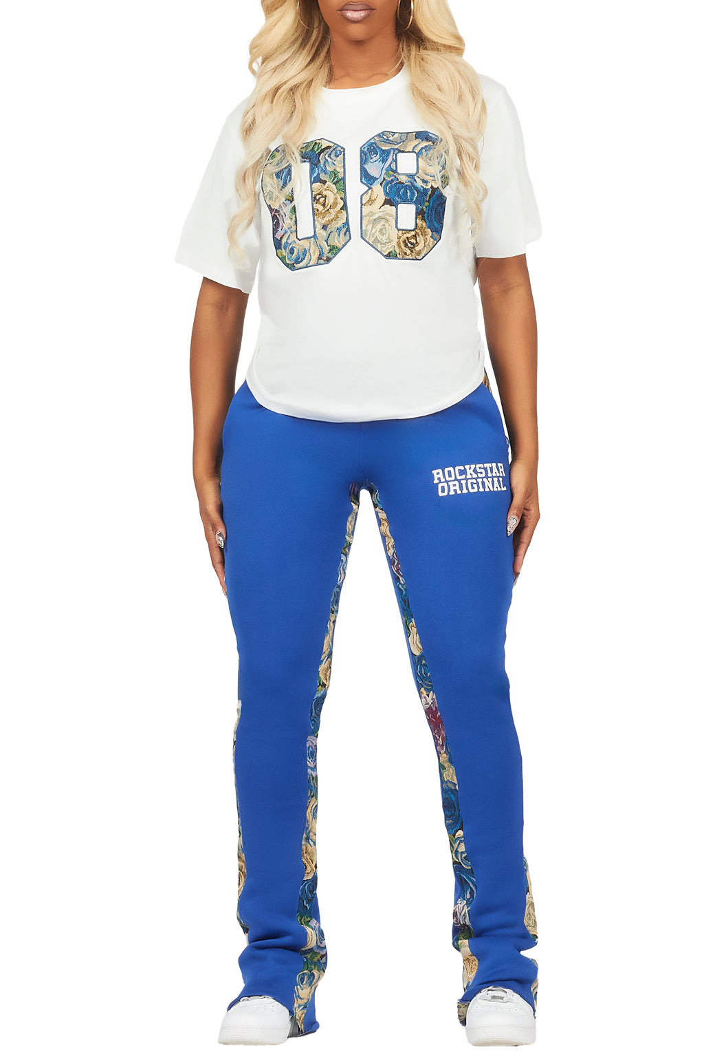 Linnea White/Royal Blue T-Shirt Tapestry Trackset