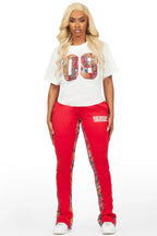 Linnea White/Red T-Shirt Tapestry Trackset