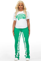 Monique White/Green T-Shirt Trackset