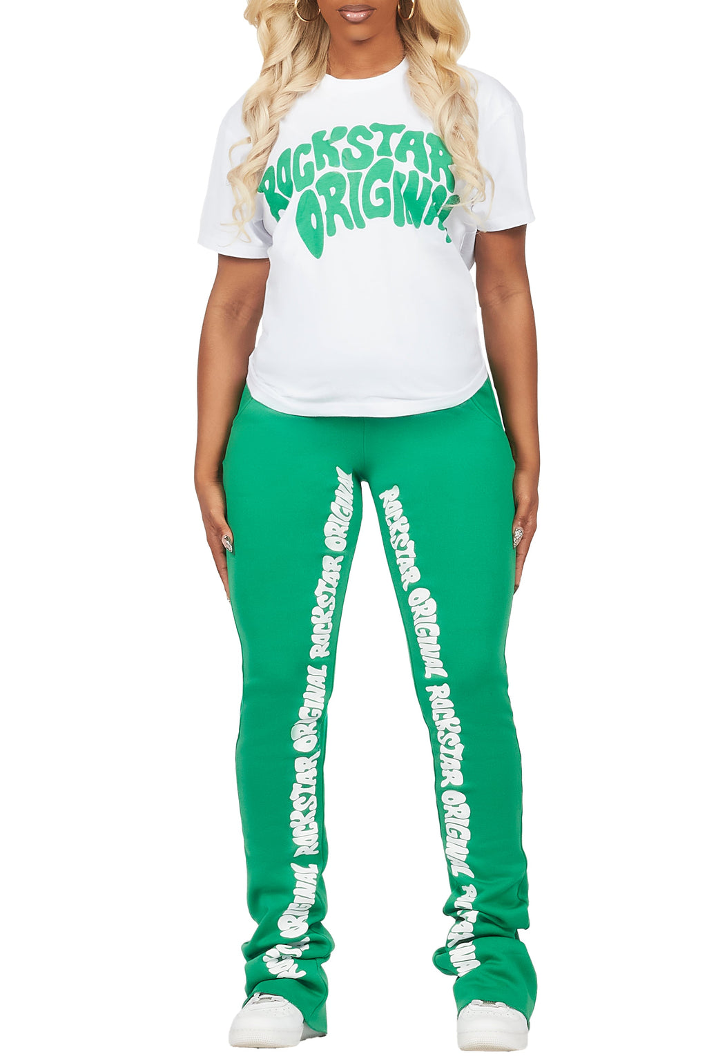Monique White/Green T-Shirt Trackset