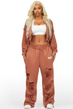 Corrina Mocha French Terry Oversized Trackset