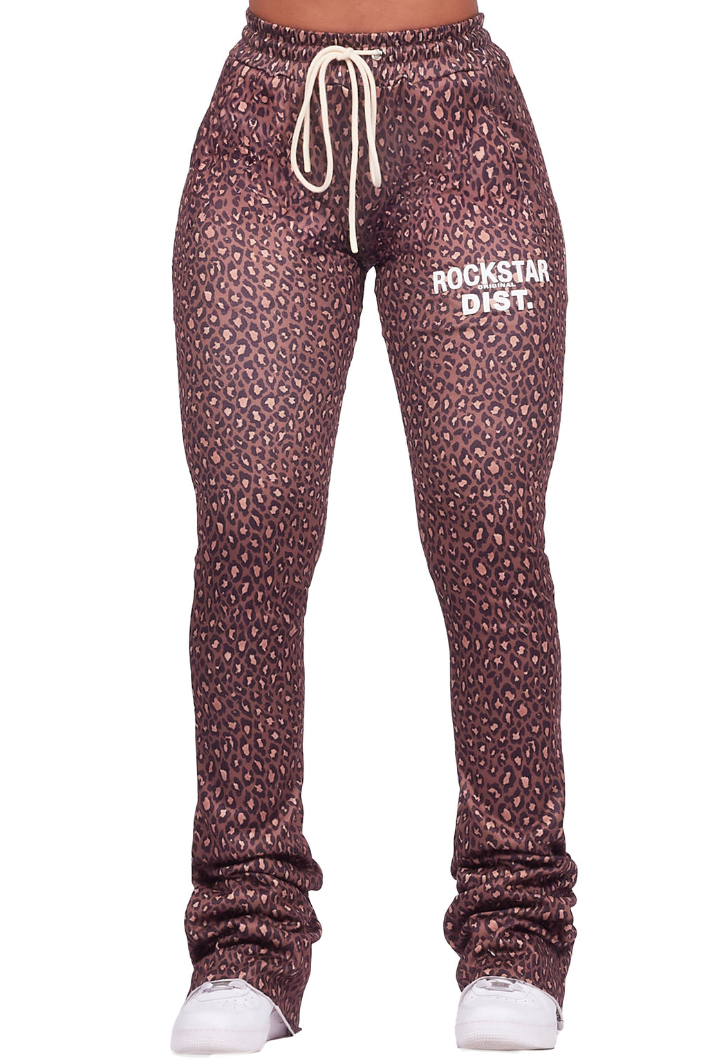 Juliana Cheetah Super Stacked Track Pant