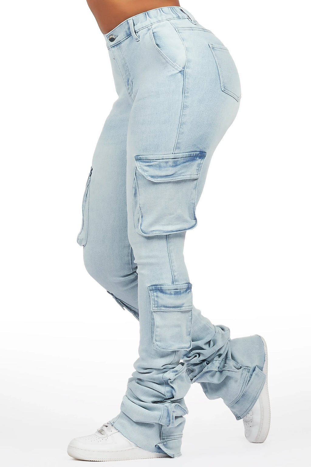 Phoebe Light Wash Super Stacked Jean