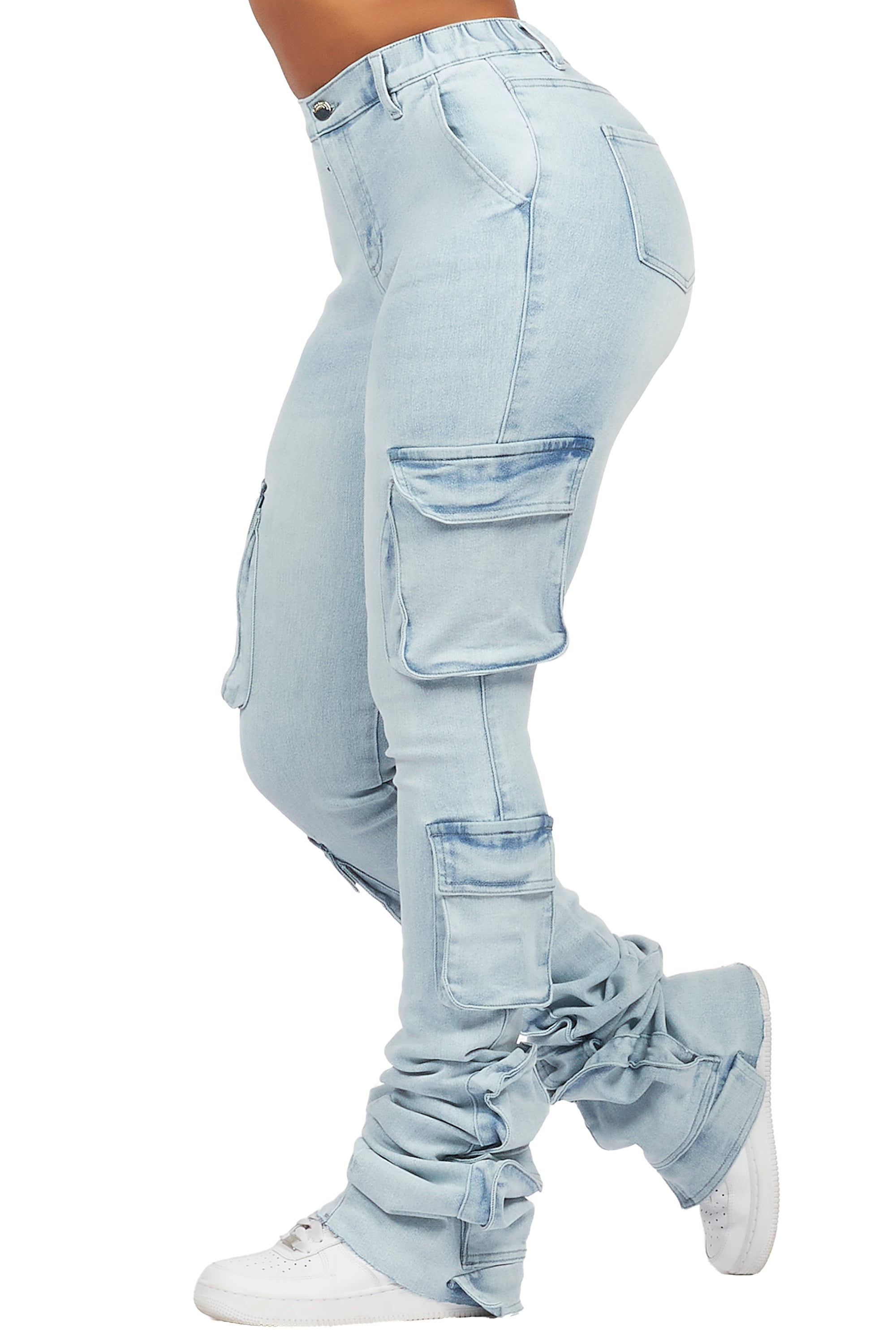Phoebe Light Wash Super Stacked Jean