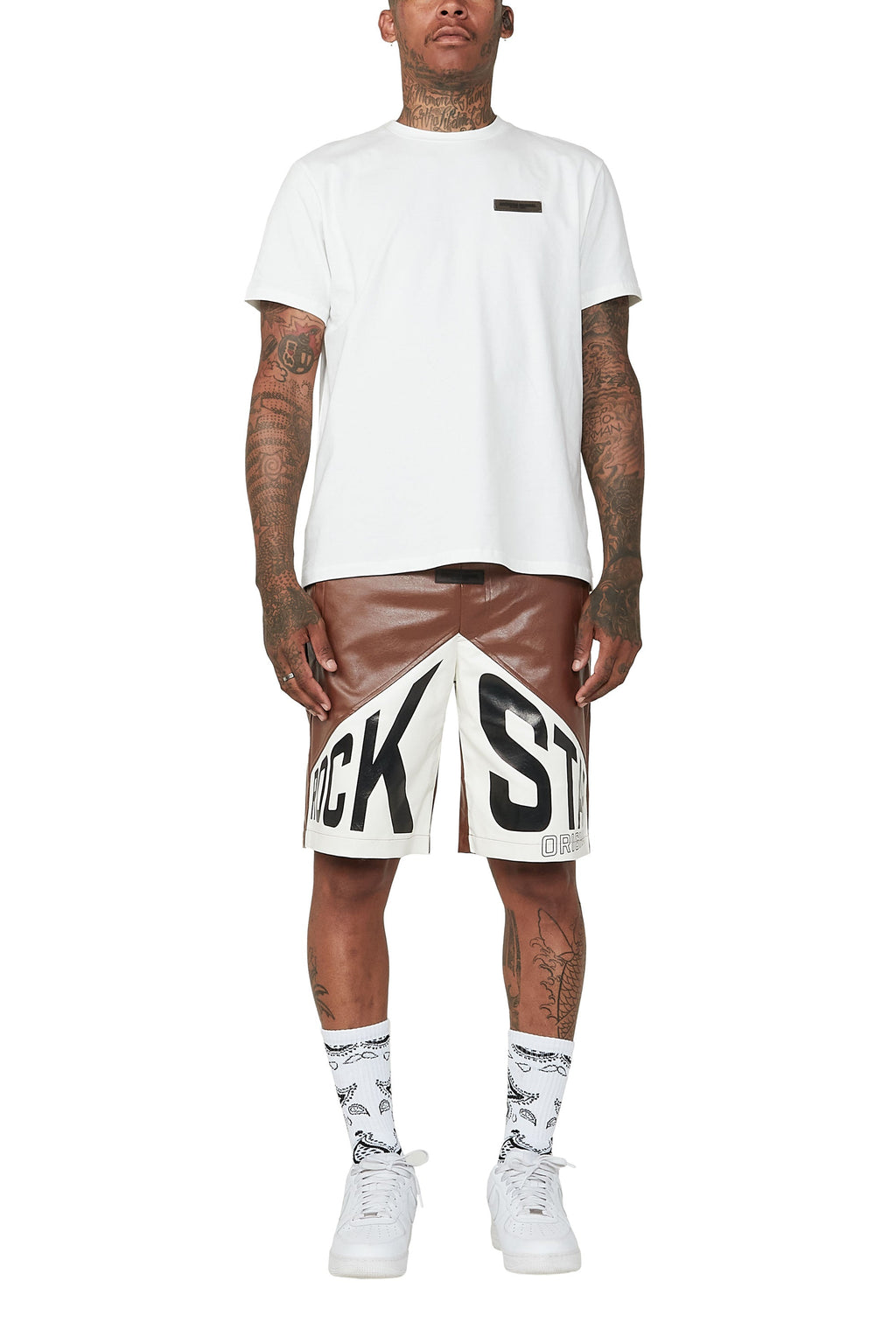 Zayn White Graphic Short Set