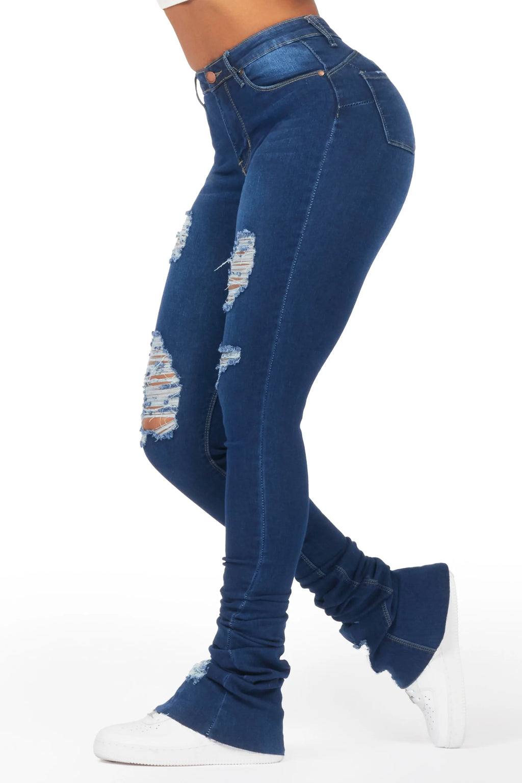 Samuka Dark Wash Super Stacked Jean