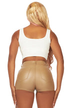 Tamry Tan PU Short