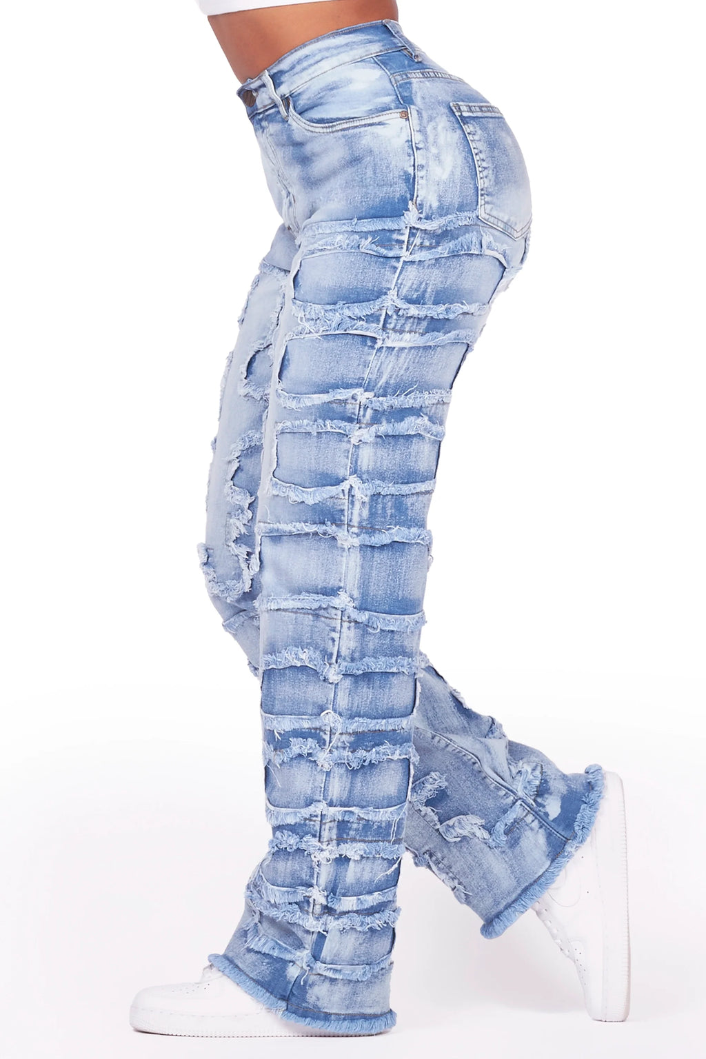 Jhourney Light Wash Baggy Stacked Jean