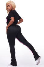 Monique Black T-Shirt Trackset