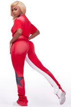 Kaliyah Red T-Shirt Trackset