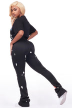 Aliyah Black T-Shirt Trackset