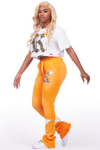 Delgera White/Orange T-Shirt Trackset