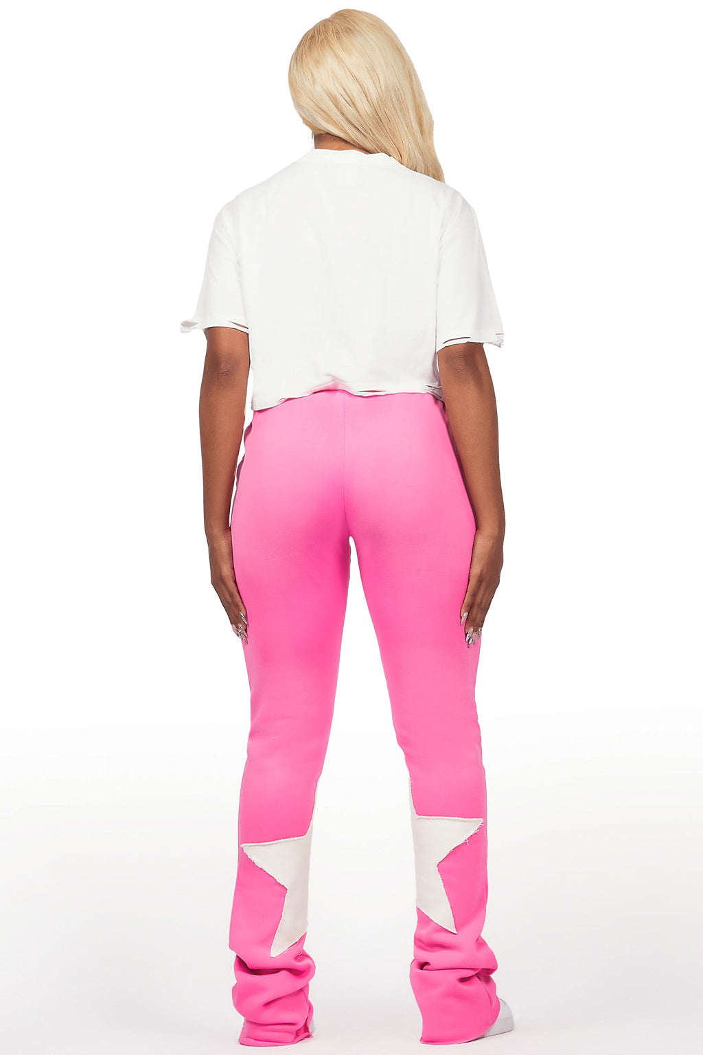 Delgera White/Pink T-Shirt Trackset