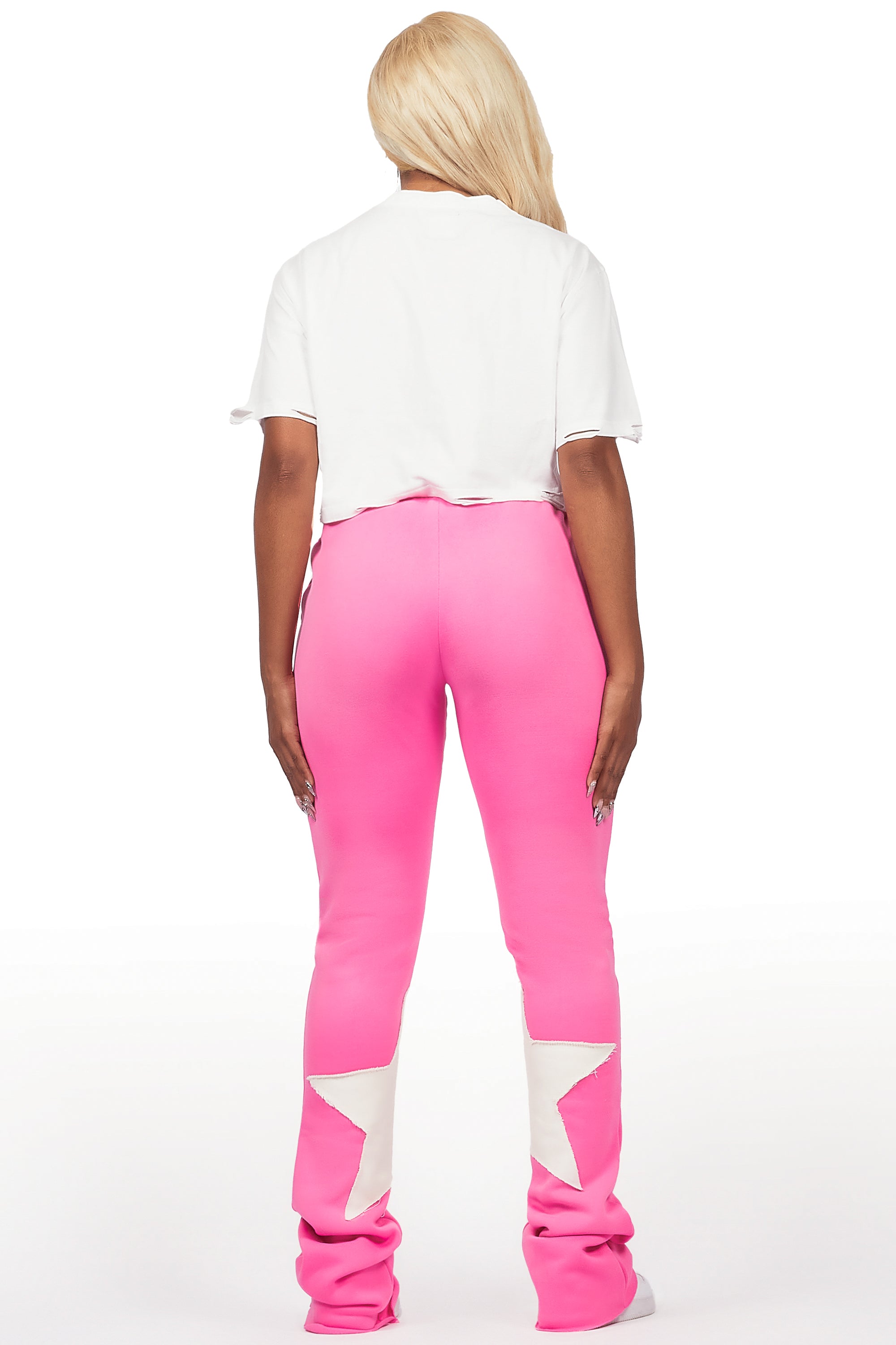 Delgera White/Pink T-Shirt Trackset