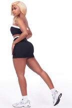 Allahna Black Skirt Set