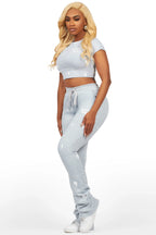 Kristina Heather Grey T-Shirt Super Stacked Trackset