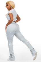 Kristina Heather Grey T-Shirt Super Stacked Trackset