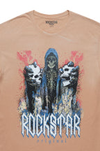 Aki Beige Graphic T-Shirt