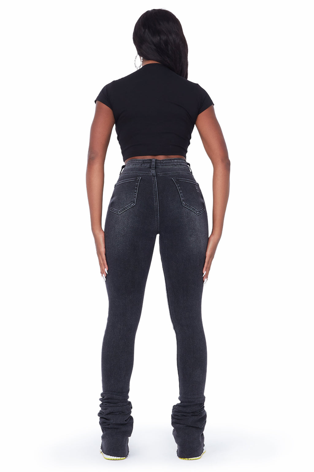 Jayleen Black Super Stacked Jean