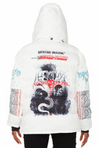 Baily White Oversized Puffer Jacket