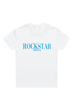 Boys Octavio Printed T-Shirt-White/Blue