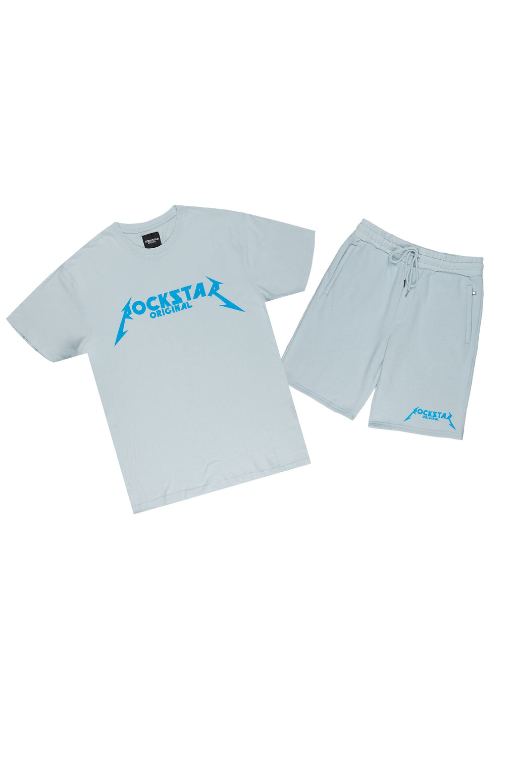 Buck Short Set-Baby Blue/Blue