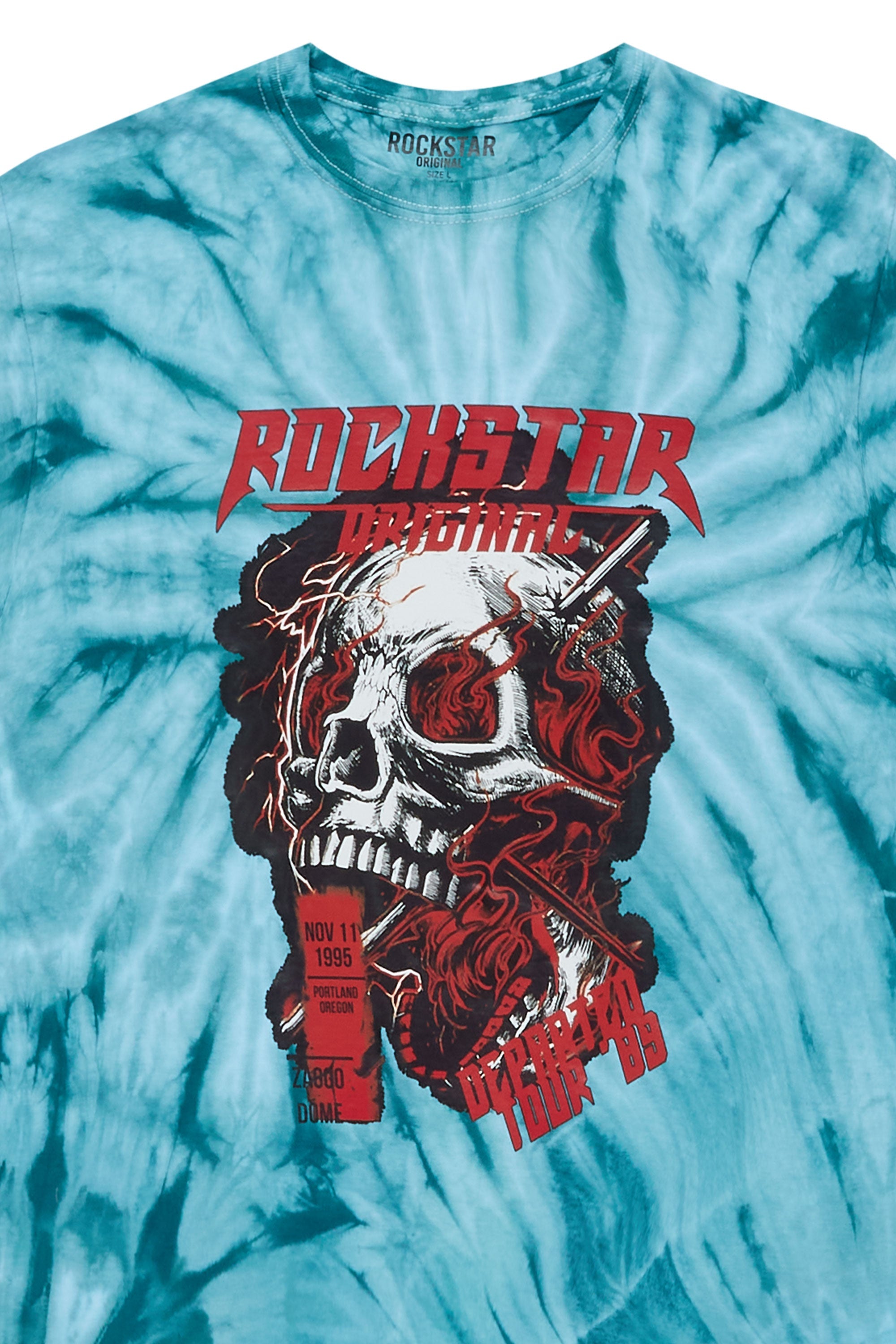 Youth Salem Blue Tie Dye Graphic T-Shirt