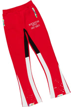 Girls Artie Red Hoodie Stacked Flare Track Set