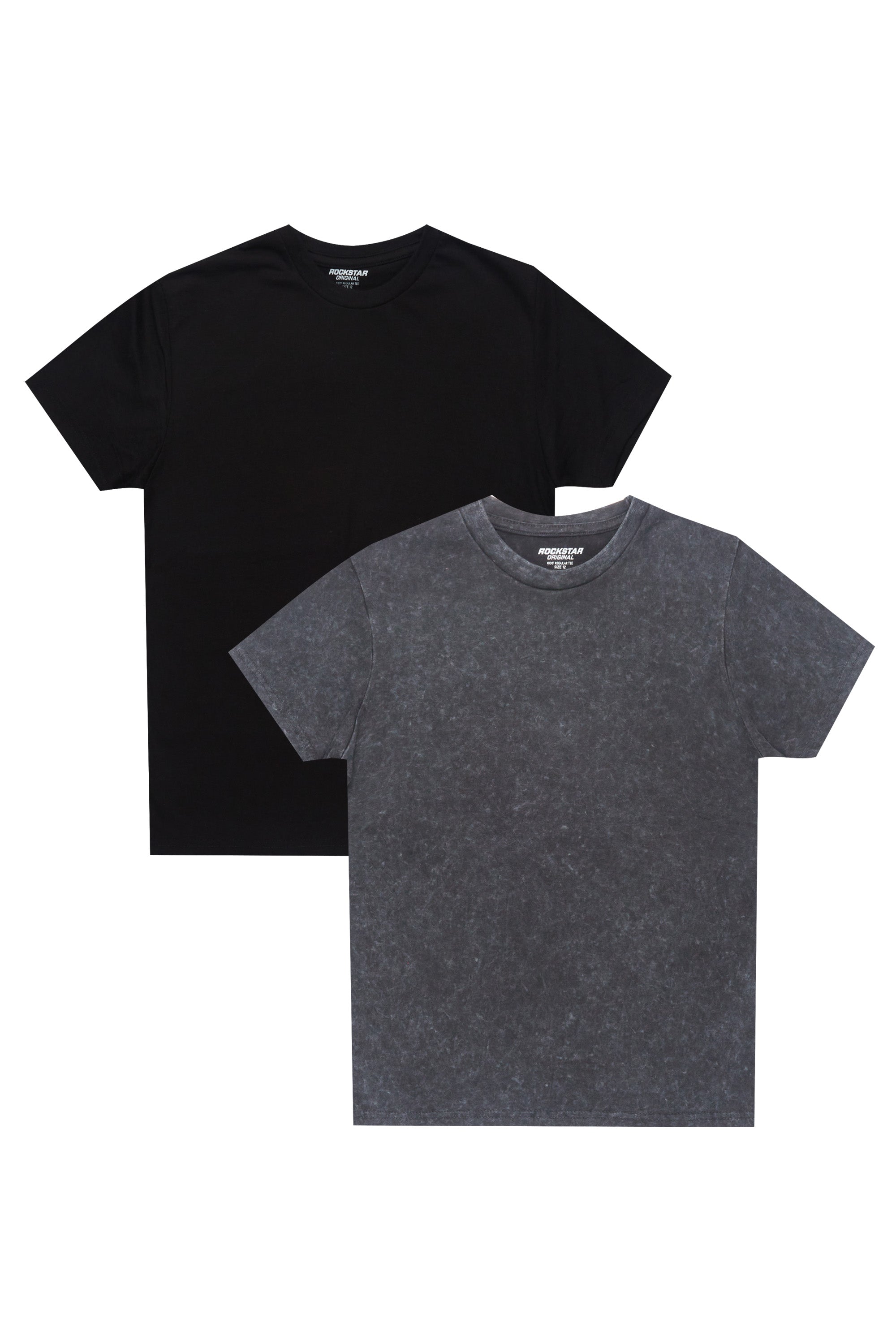 Boys Basic Vintage/Black T-Shirt Bundle 2 Pack