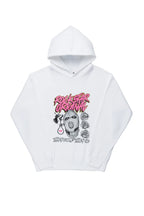 Boys Clava White Graphic Hoodie