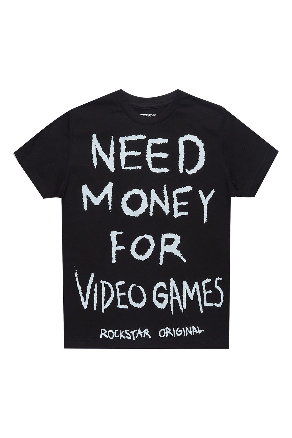 Boys M4 Video Games Black/White Graphic T-Shirt