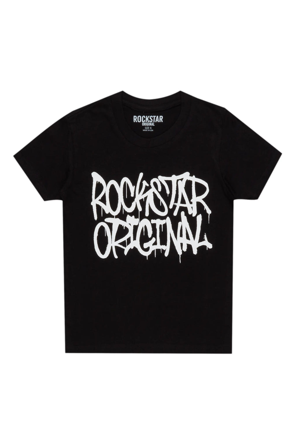 Boys Nytron Black Graphic T-Shirt