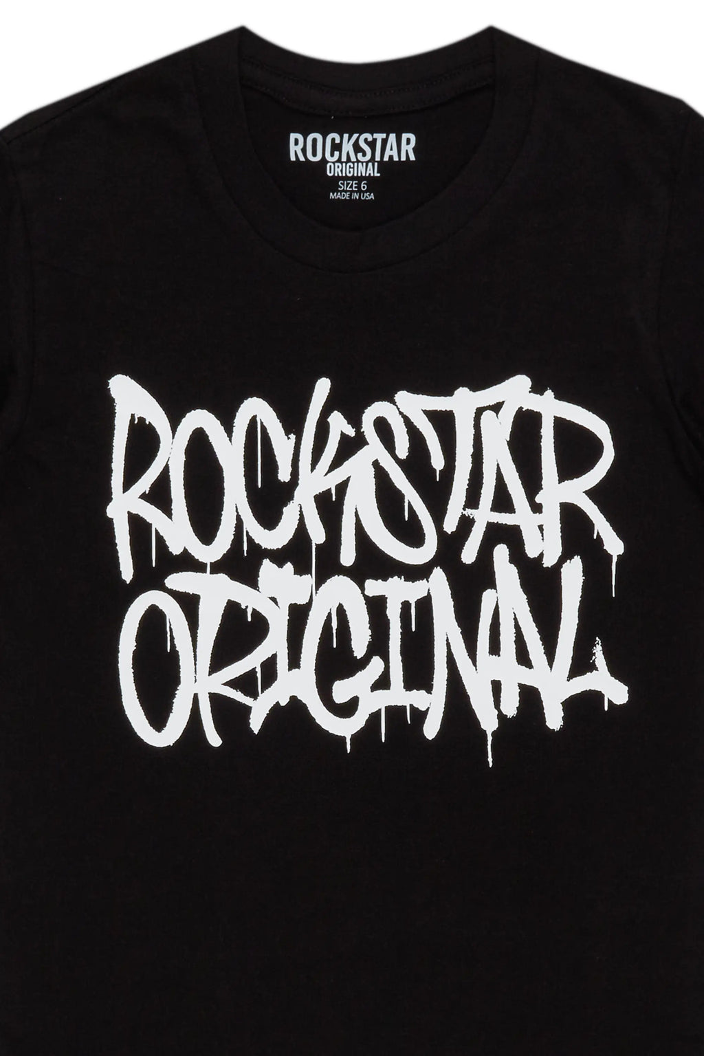 Boys Nytron Black Graphic T-Shirt