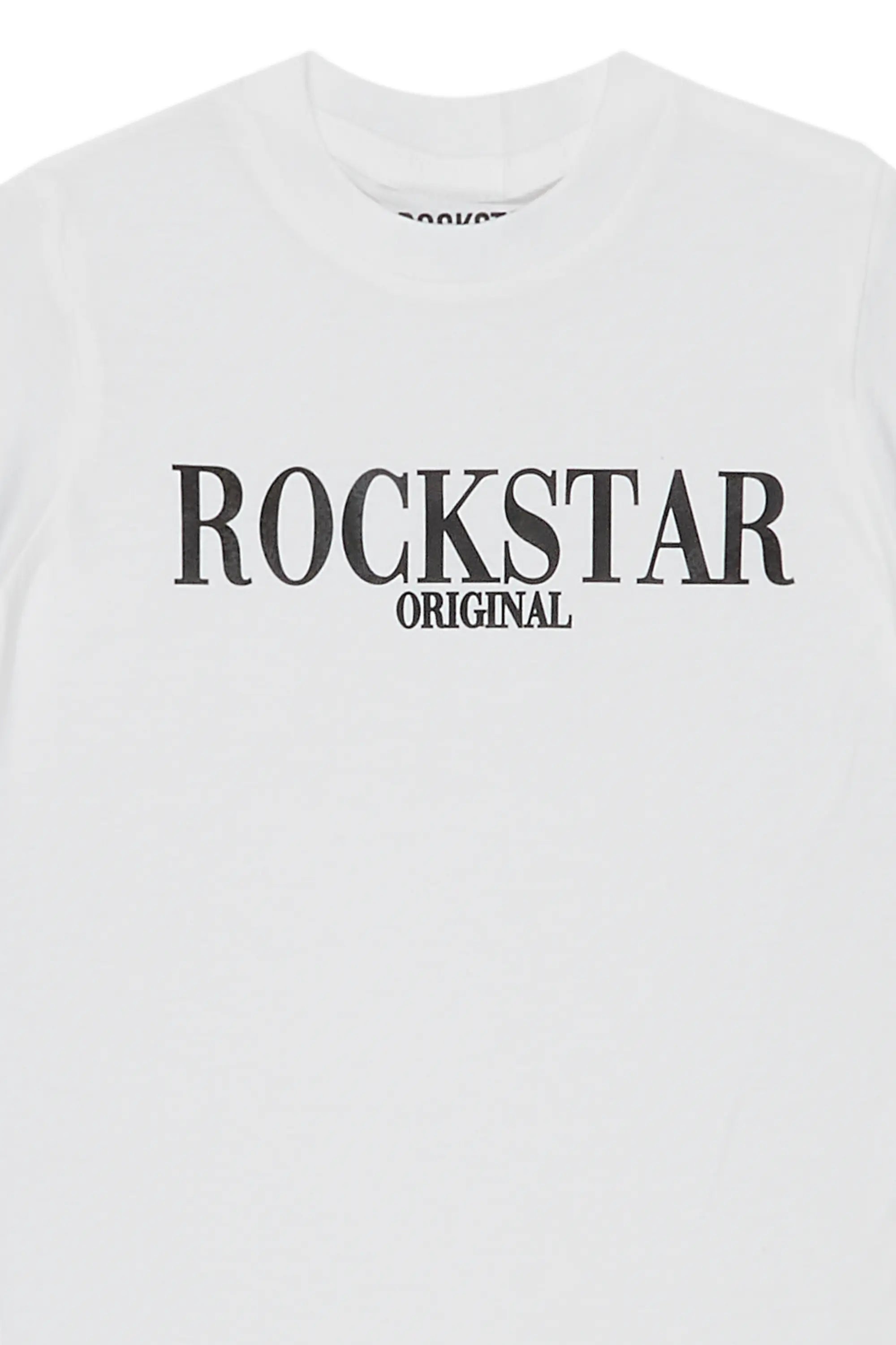 Boys Octavio White/Grey Graphic T-Shirt